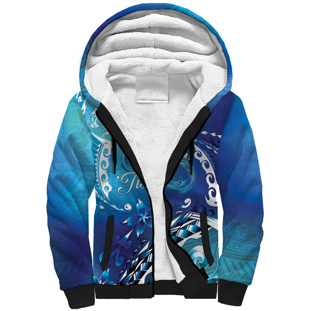 Polynesia Autism Support Sherpa Hoodie Be In Awe Of My 'Tism