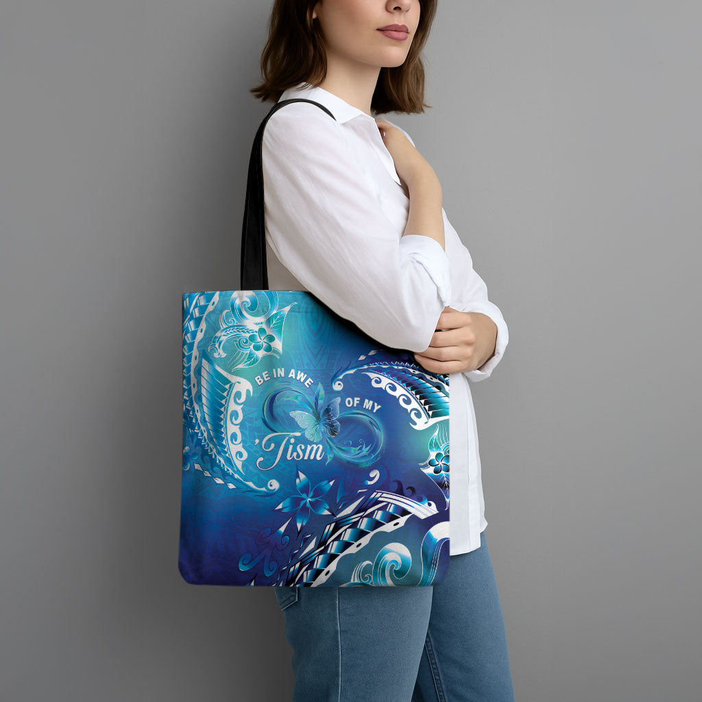 Polynesia Autism Support Tote Bag Be In Awe Of My 'Tism