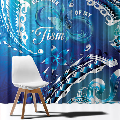 Polynesia Autism Support Window Curtain Be In Awe Of My 'Tism