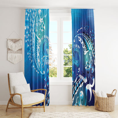Polynesia Autism Support Window Curtain Be In Awe Of My 'Tism