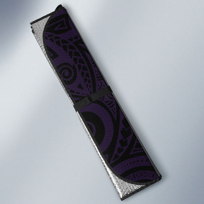 Lupus Warrior Auto Sun Shade Never Give Up Polynesian Style