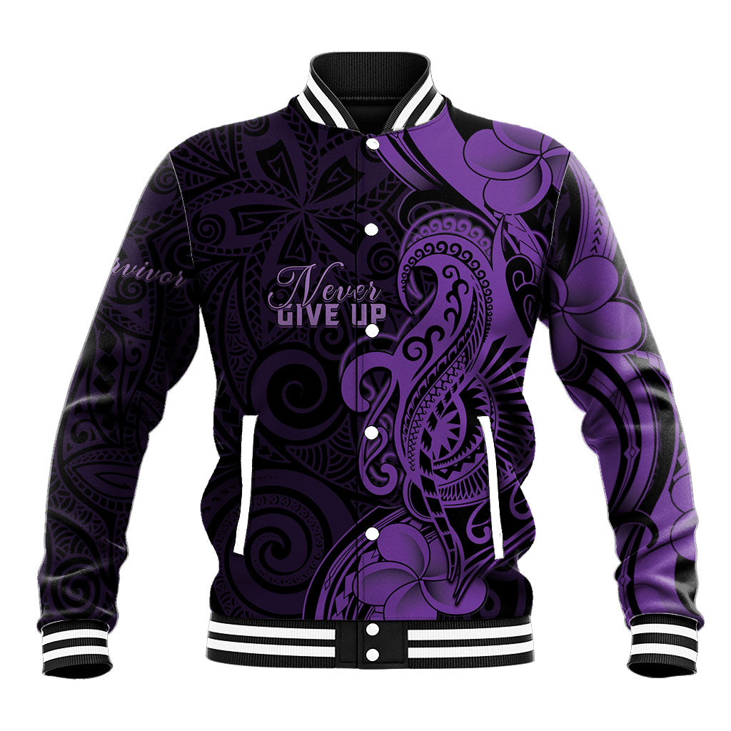 Personalised Lupus Warrior Baseball Jacket Never Give Up Polynesian Style