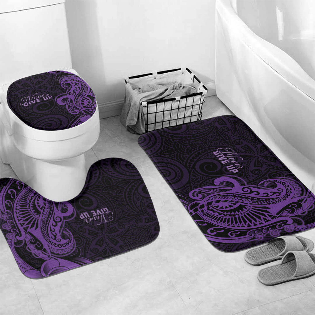 Lupus Warrior Bathroom Set Never Give Up Polynesian Style