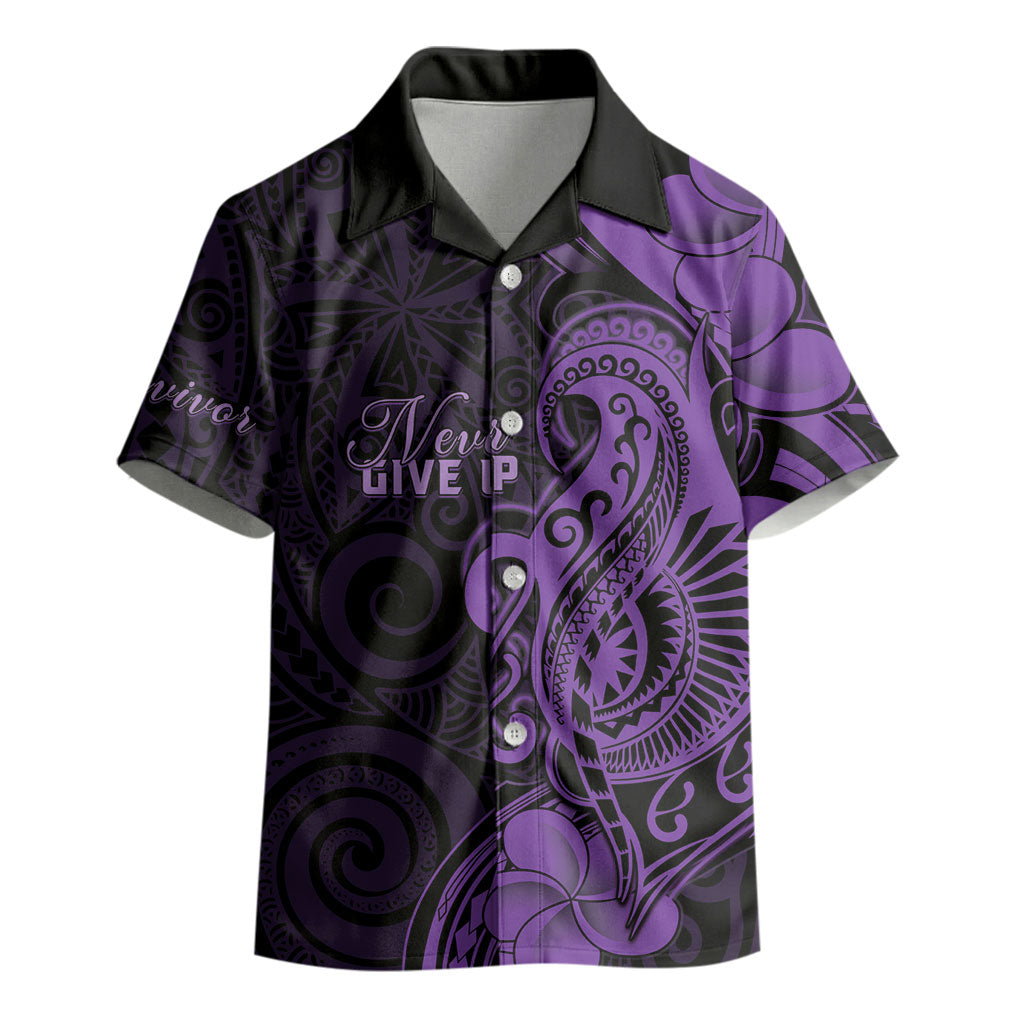 Personalised Lupus Warrior Kid Hawaiian Shirt Never Give Up Polynesian Style