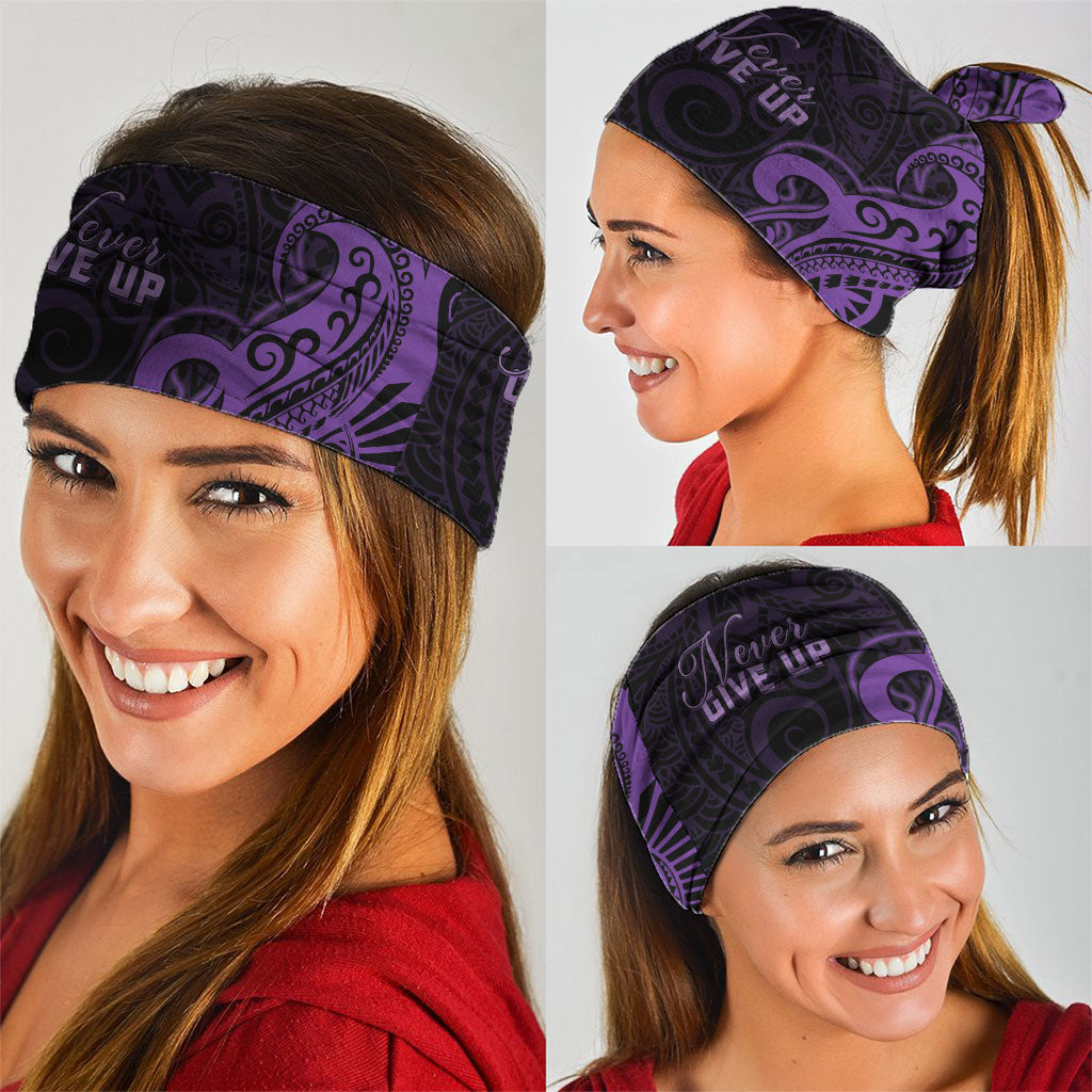 Lupus Warrior Neck Gaiter Never Give Up Polynesian Style