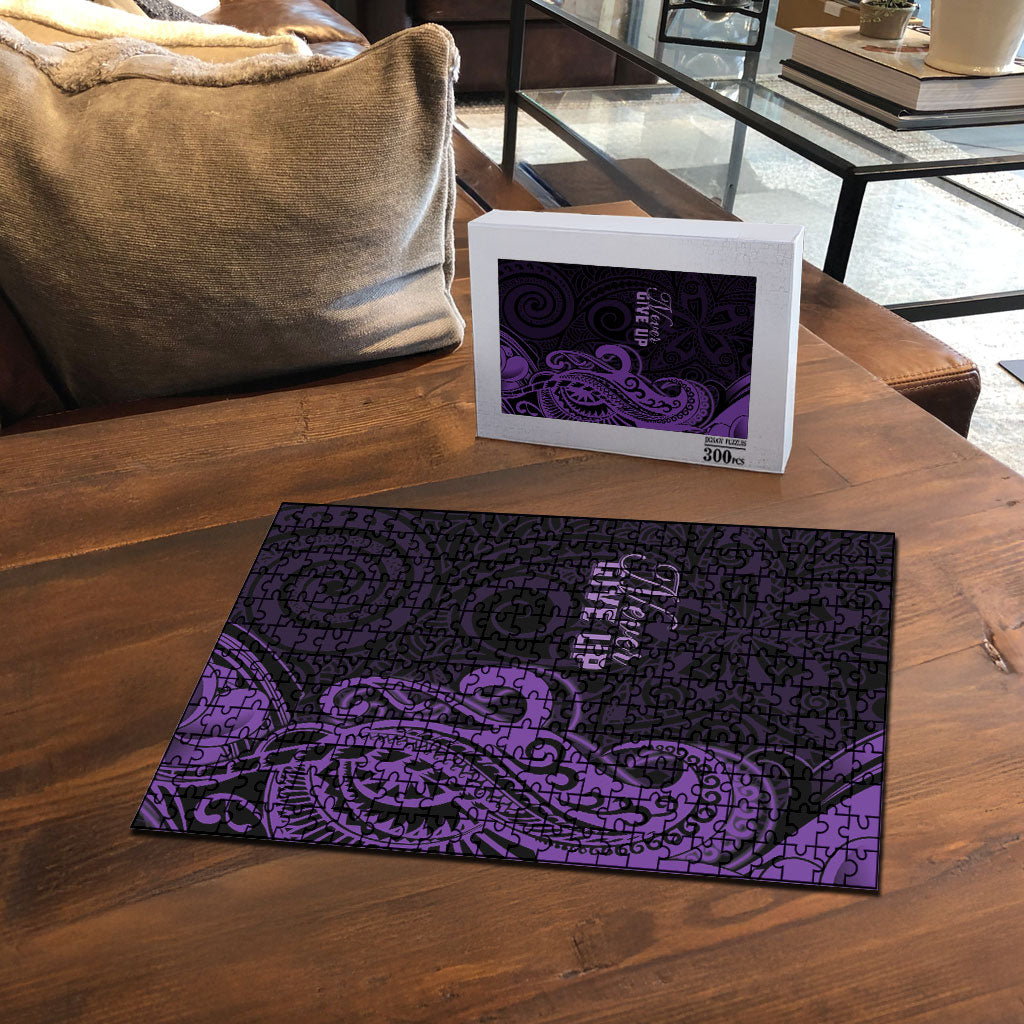 Lupus Warrior Puzzle Never Give Up Polynesian Style