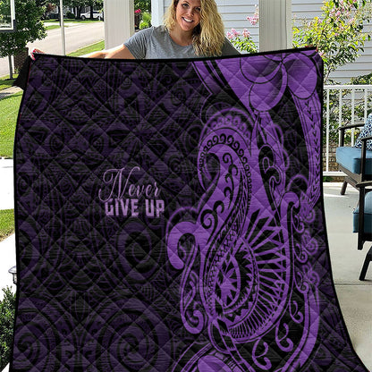 Lupus Warrior Quilt Never Give Up Polynesian Style