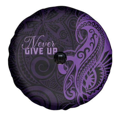 Lupus Warrior Spare Tire Cover Never Give Up Polynesian Style