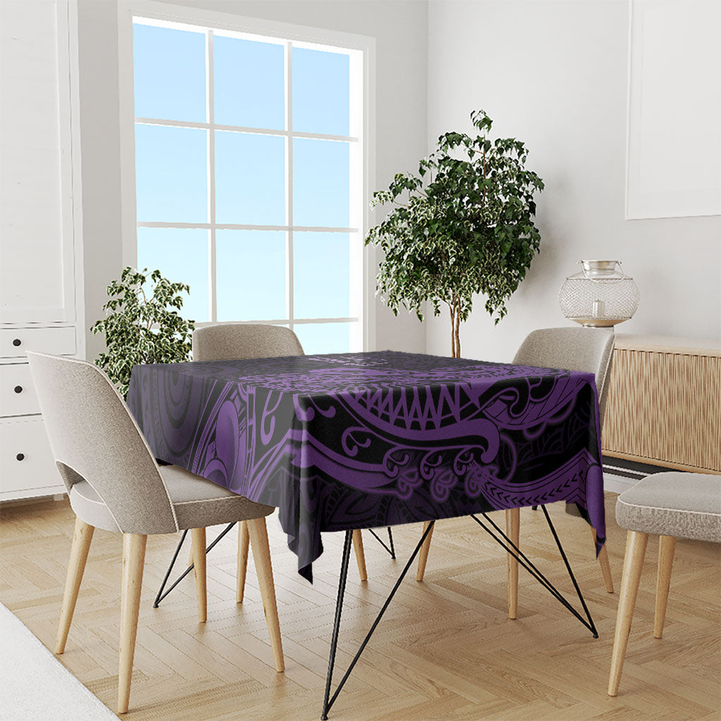Lupus Warrior Tablecloth Never Give Up Polynesian Style