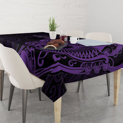 Lupus Warrior Tablecloth Never Give Up Polynesian Style