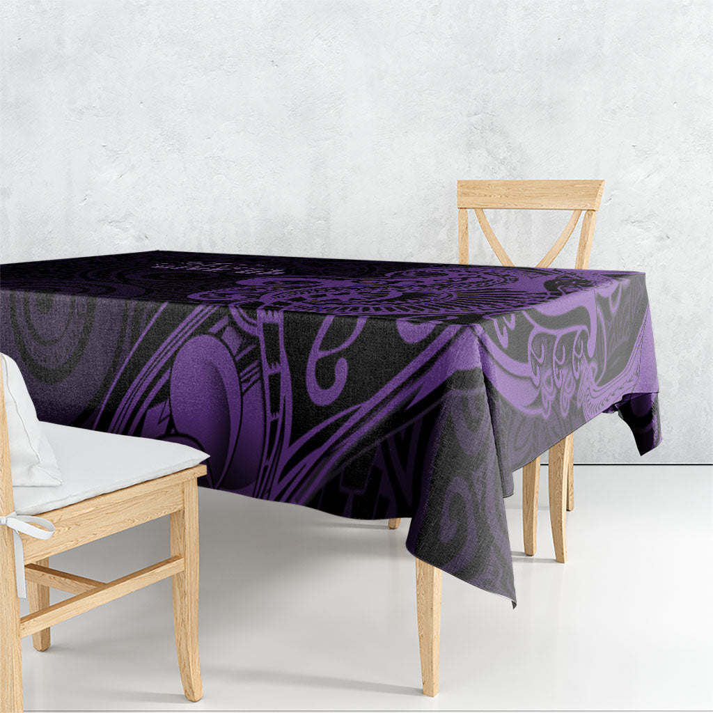 Lupus Warrior Tablecloth Never Give Up Polynesian Style