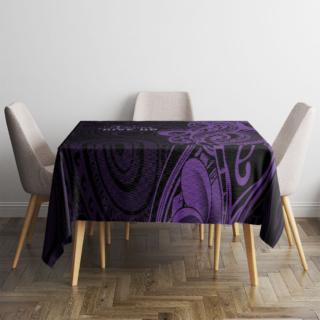 Lupus Warrior Tablecloth Never Give Up Polynesian Style