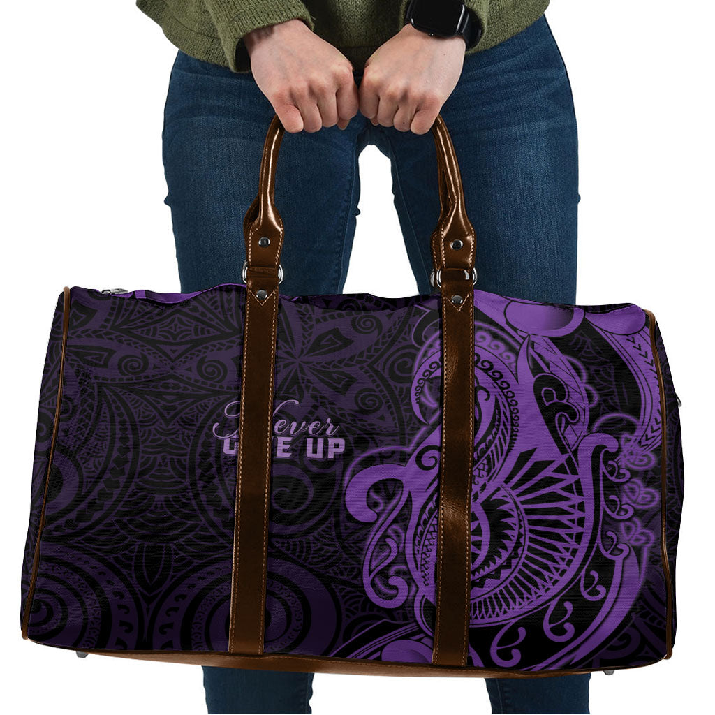 Lupus Warrior Travel Bag Never Give Up Polynesian Style