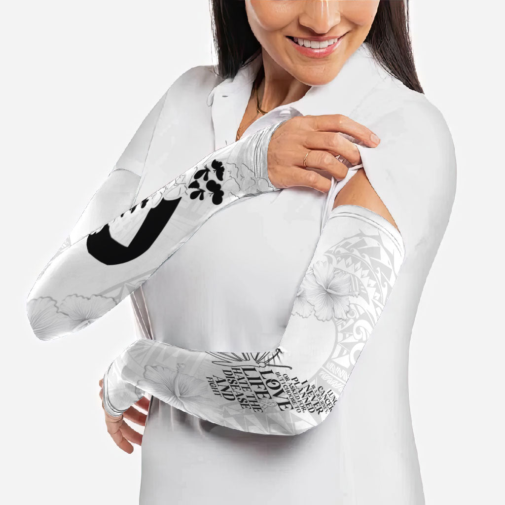 Lung Cancer Support Arm Sleeves Never Give Up Polynesian Style