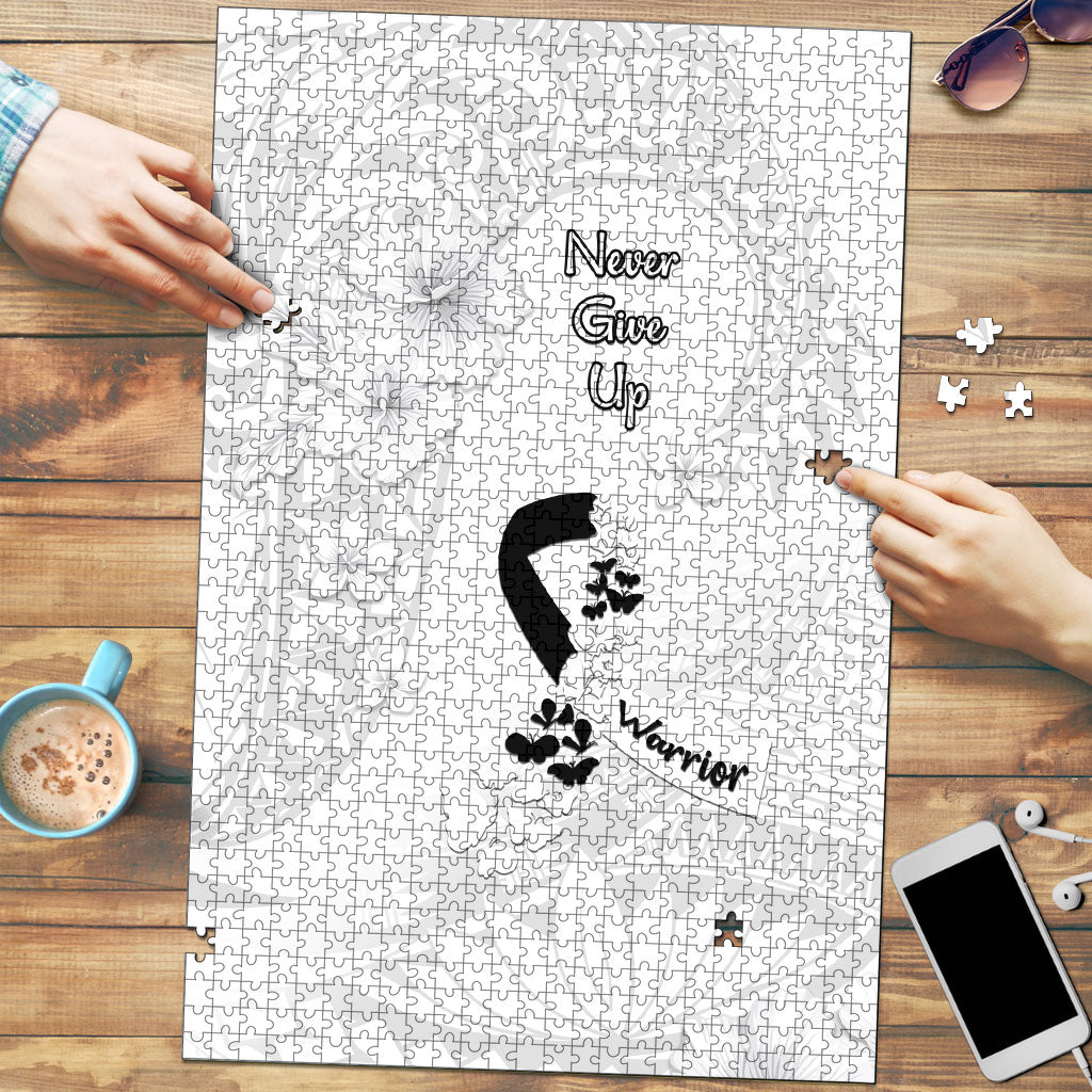 Lung Cancer Support Puzzle Never Give Up Polynesian Style