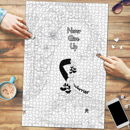 Lung Cancer Support Puzzle Never Give Up Polynesian Style