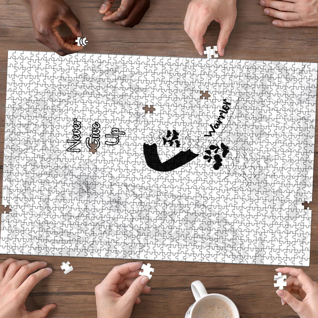Lung Cancer Support Puzzle Never Give Up Polynesian Style