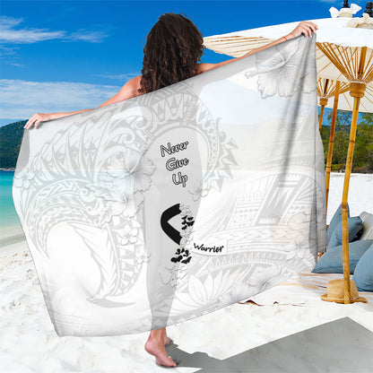 Lung Cancer Support Sarong Never Give Up Polynesian Style