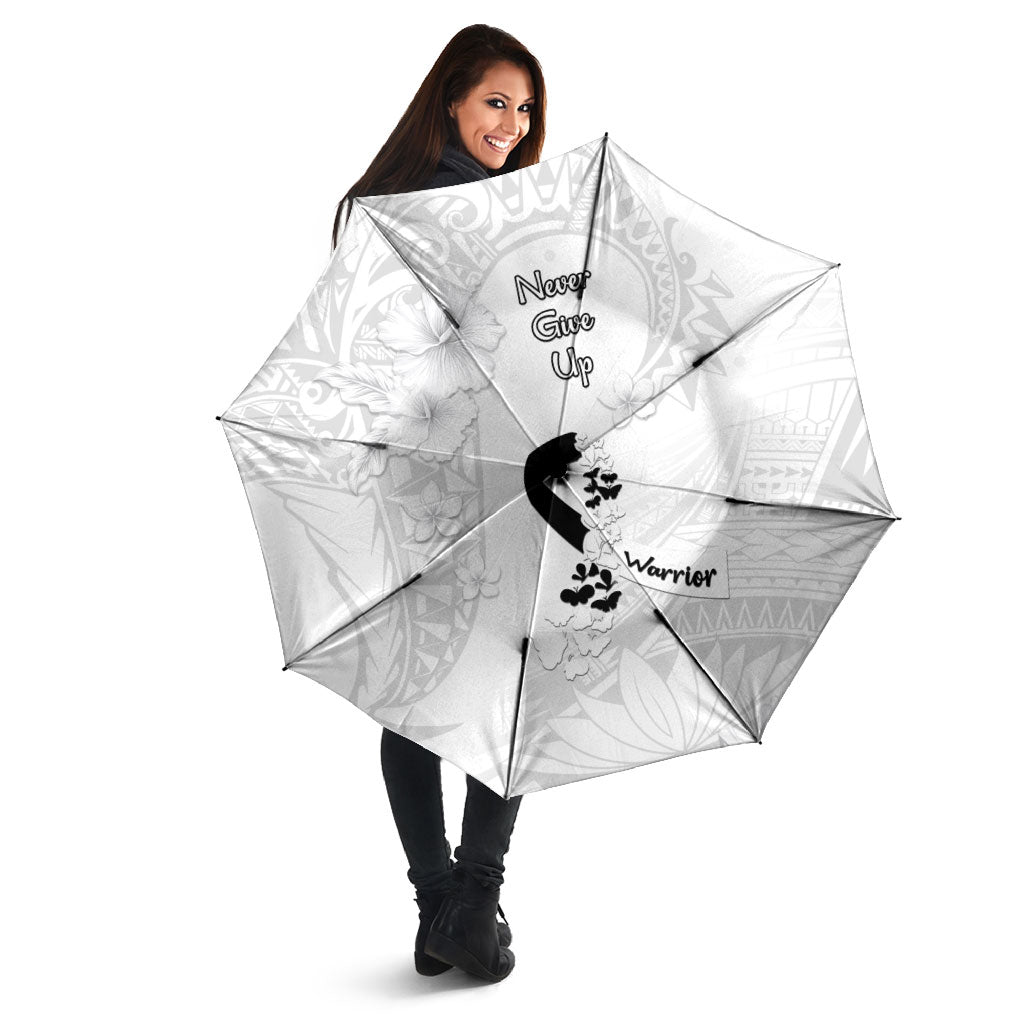 Lung Cancer Support Umbrella Never Give Up Polynesian Style