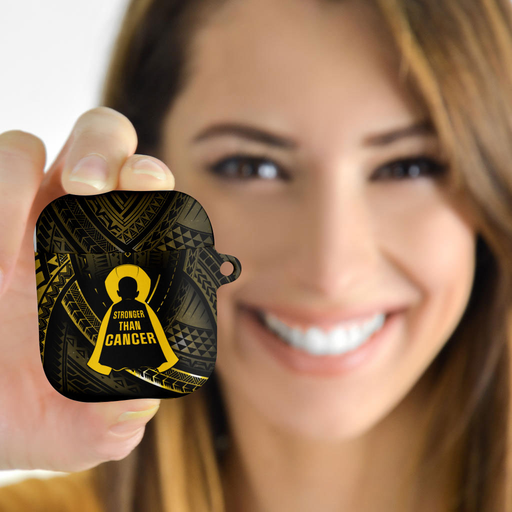 Polynesia Childhood Cancer Support AirPods Case You Are Stronger Than Cancer
