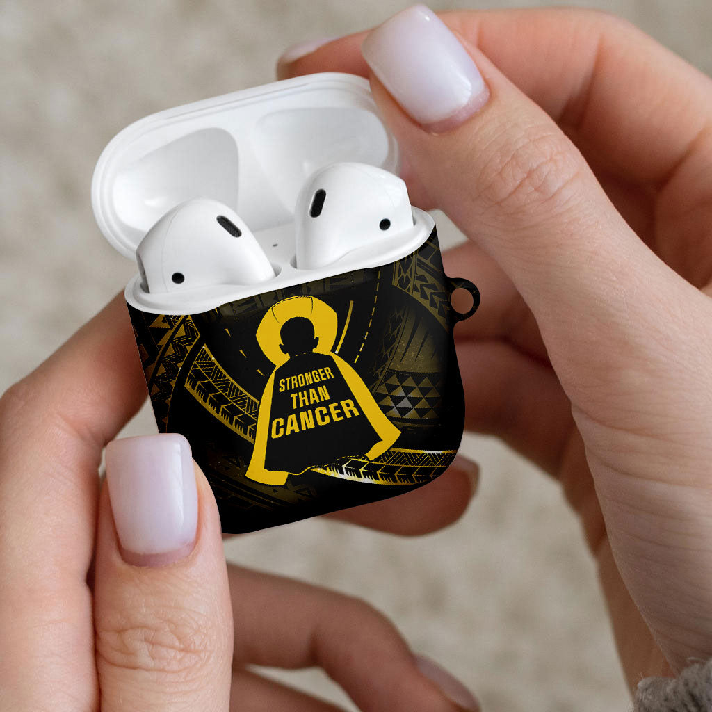 Polynesia Childhood Cancer Support AirPods Case You Are Stronger Than Cancer