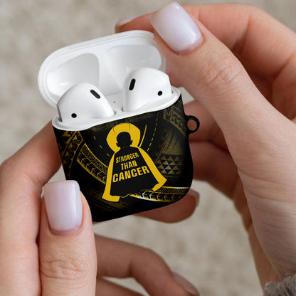 Polynesia Childhood Cancer Support AirPods Case You Are Stronger Than Cancer