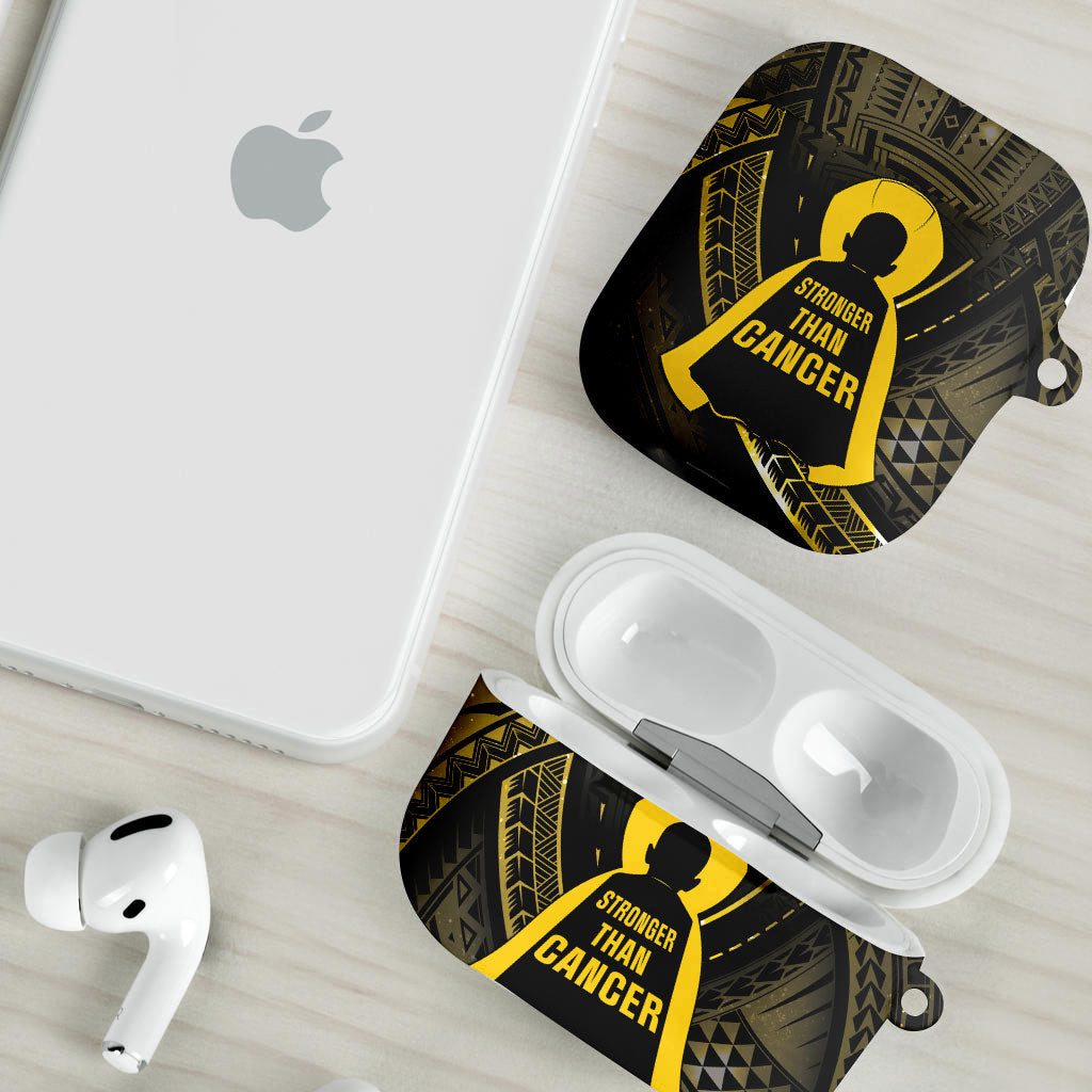 Polynesia Childhood Cancer Support AirPods Case You Are Stronger Than Cancer