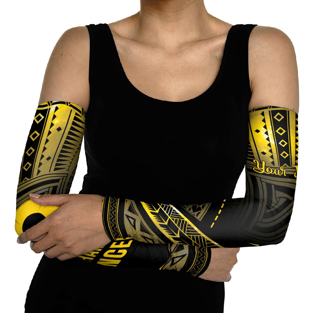 Personalised Polynesia Childhood Cancer Support Arm Sleeves You Are Stronger Than Cancer
