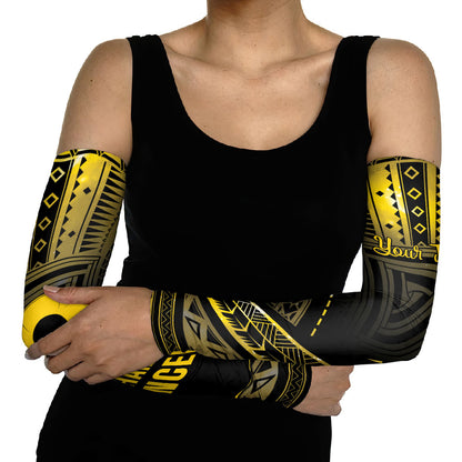 Personalised Polynesia Childhood Cancer Support Arm Sleeves You Are Stronger Than Cancer