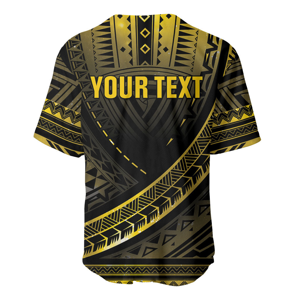 Personalised Polynesia Childhood Cancer Support Baseball Jersey You Are Stronger Than Cancer