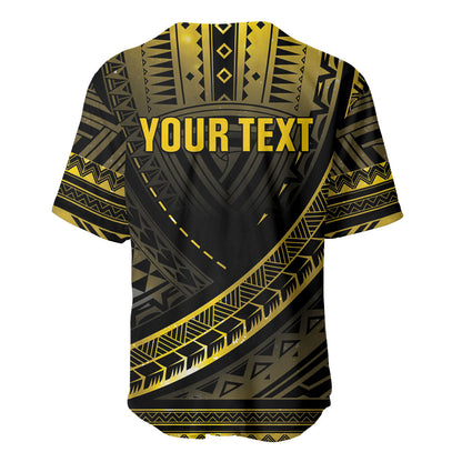 Personalised Polynesia Childhood Cancer Support Baseball Jersey You Are Stronger Than Cancer