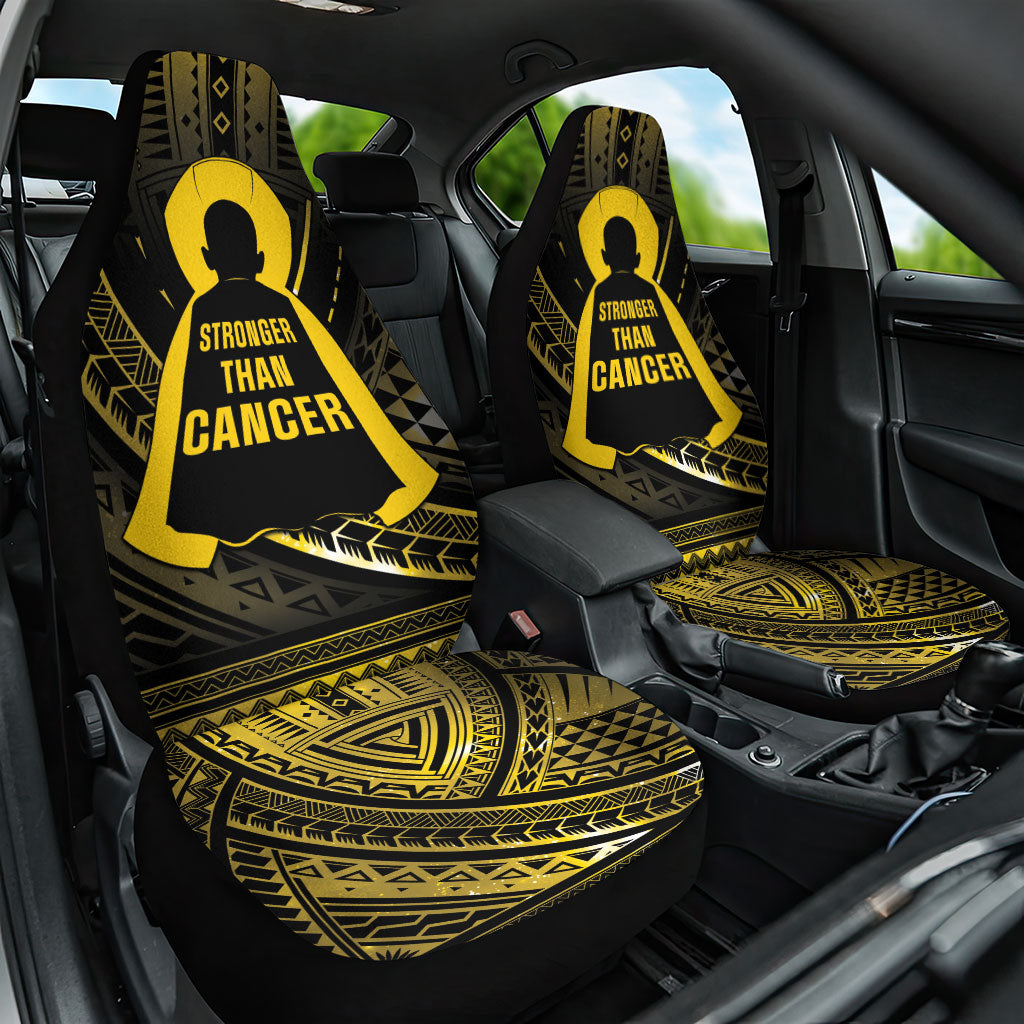 Polynesia Childhood Cancer Support Car Seat Cover You Are Stronger Than Cancer