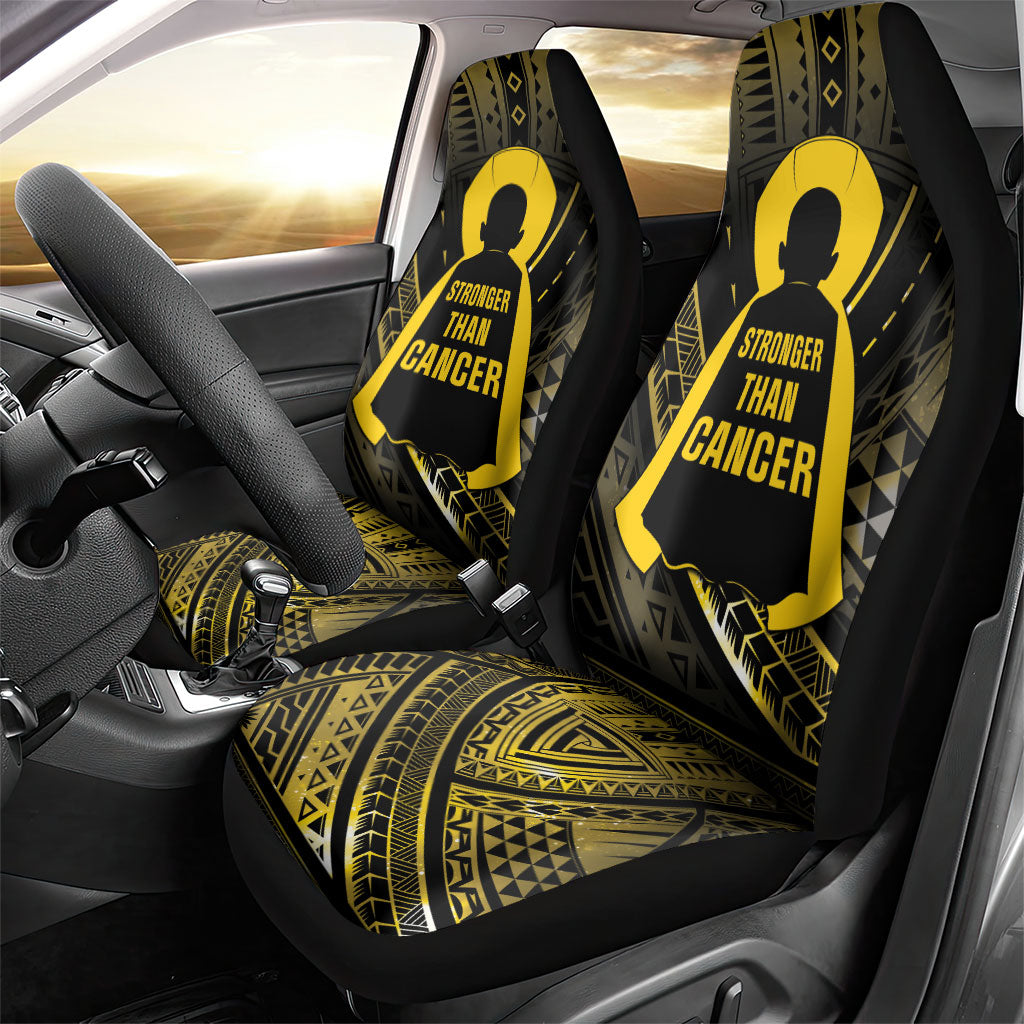 Polynesia Childhood Cancer Support Car Seat Cover You Are Stronger Than Cancer