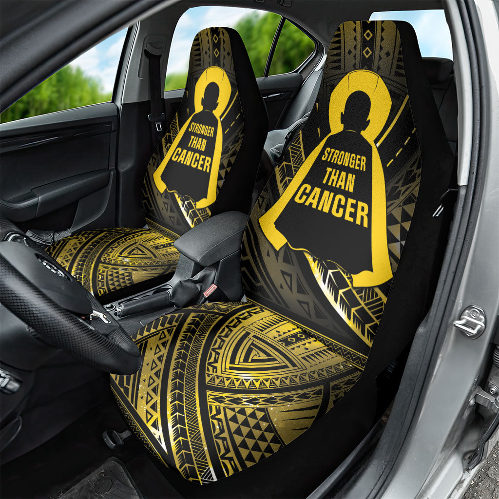 Polynesia Childhood Cancer Support Car Seat Cover You Are Stronger Than Cancer