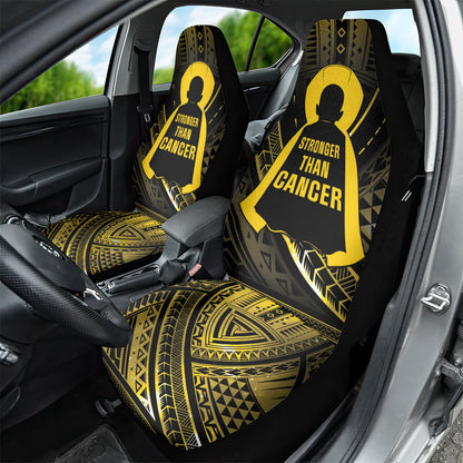 Polynesia Childhood Cancer Support Car Seat Cover You Are Stronger Than Cancer