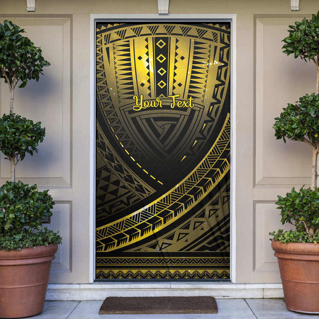 Personalised Polynesia Childhood Cancer Support Door Cover You Are Stronger Than Cancer