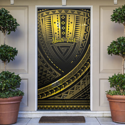 Personalised Polynesia Childhood Cancer Support Door Cover You Are Stronger Than Cancer