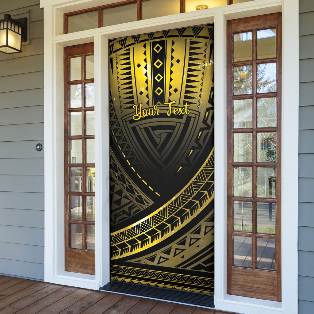 Personalised Polynesia Childhood Cancer Support Door Cover You Are Stronger Than Cancer