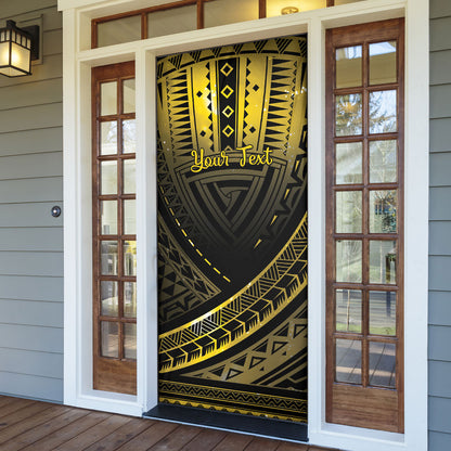 Personalised Polynesia Childhood Cancer Support Door Cover You Are Stronger Than Cancer
