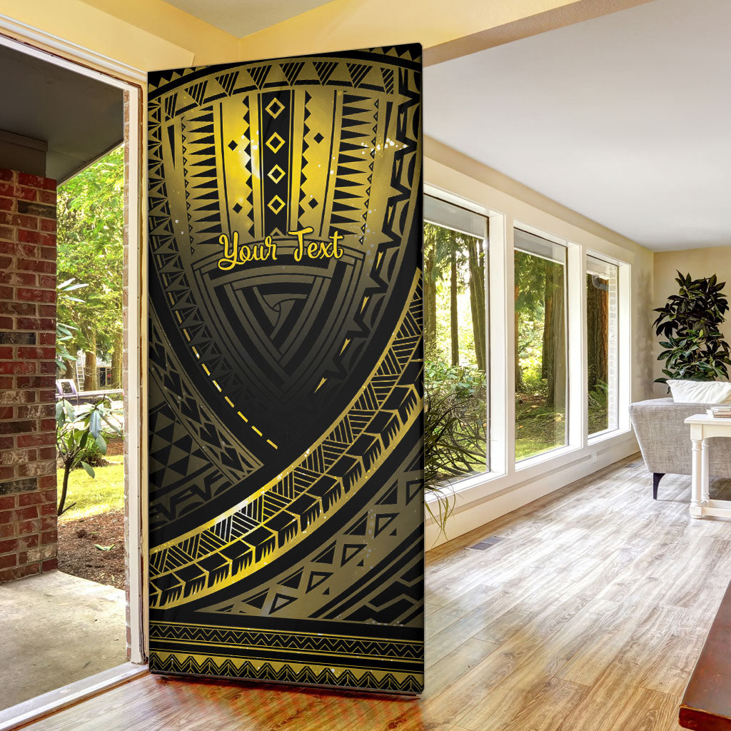 Personalised Polynesia Childhood Cancer Support Door Cover You Are Stronger Than Cancer