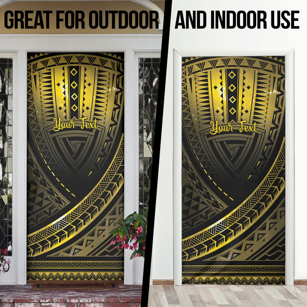 Personalised Polynesia Childhood Cancer Support Door Cover You Are Stronger Than Cancer