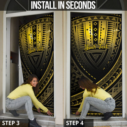 Personalised Polynesia Childhood Cancer Support Door Cover You Are Stronger Than Cancer