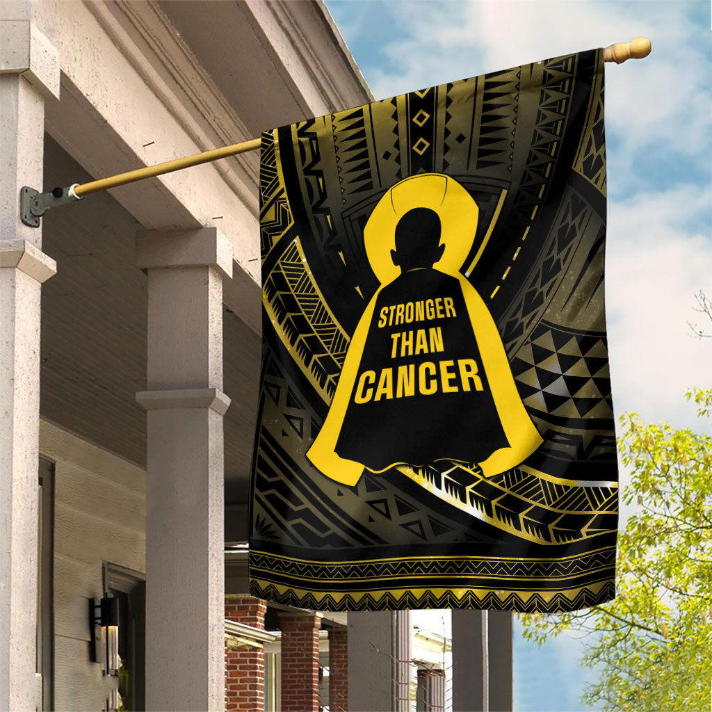 Polynesia Childhood Cancer Support Garden Flag You Are Stronger Than Cancer
