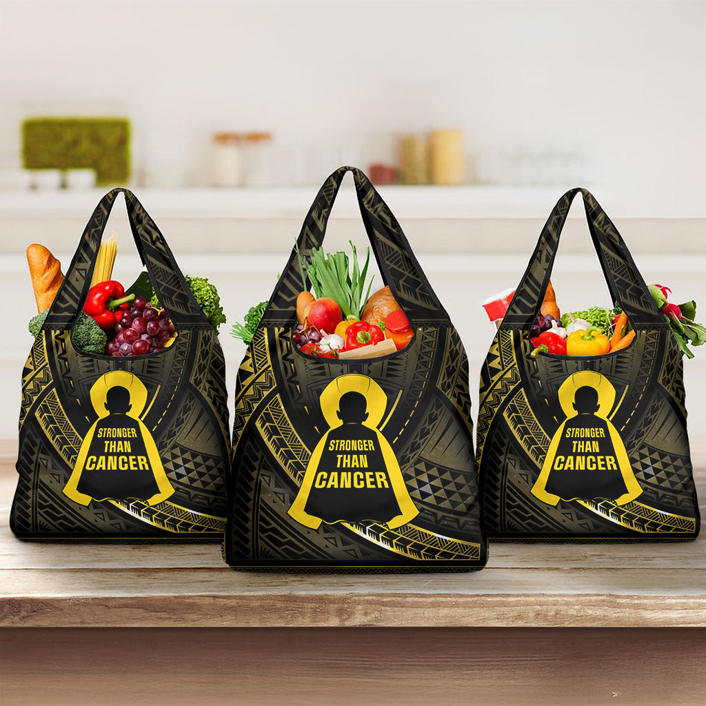 Polynesia Childhood Cancer Support Grocery Bag You Are Stronger Than Cancer