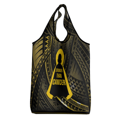 Polynesia Childhood Cancer Support Grocery Bag You Are Stronger Than Cancer
