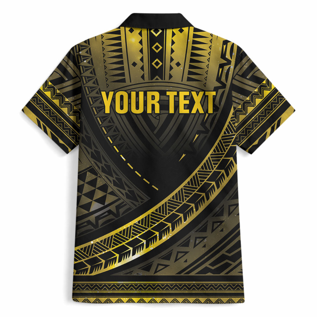 Personalised Polynesia Childhood Cancer Support Hawaiian Shirt You Are Stronger Than Cancer