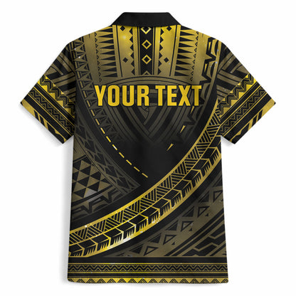 Personalised Polynesia Childhood Cancer Support Hawaiian Shirt You Are Stronger Than Cancer