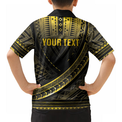 Personalised Polynesia Childhood Cancer Support Hawaiian Shirt You Are Stronger Than Cancer