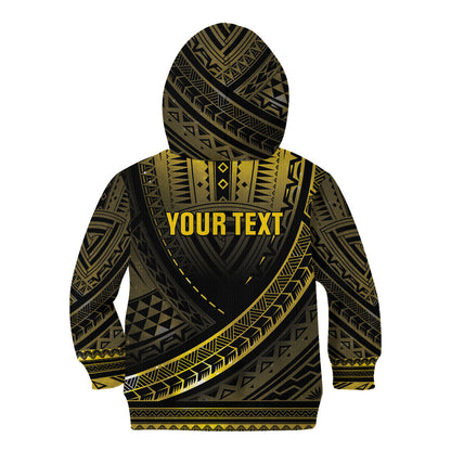 Personalised Polynesia Childhood Cancer Support Kid Hoodie You Are Stronger Than Cancer