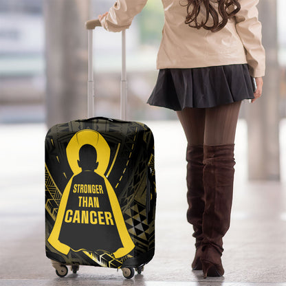 Polynesia Childhood Cancer Support Luggage Cover You Are Stronger Than Cancer
